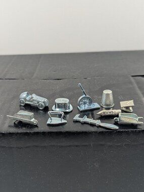 Lot of 10 monopoly game replacement pieces including the Pencil!